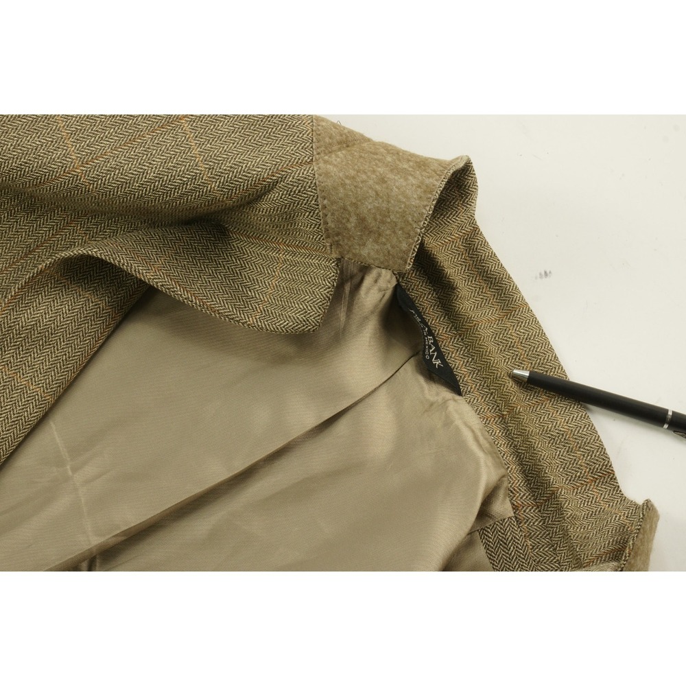 Jos A Bank Silk Wool Cashmere Linen Men's‎ 43R Herringbone Windowpane Sport Coat - Picture 11 of 14